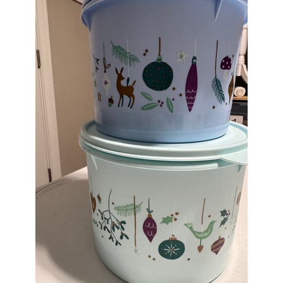 Tupperware Shining Traditions Stacking Canisters Set 3 - Picture 7 of 7